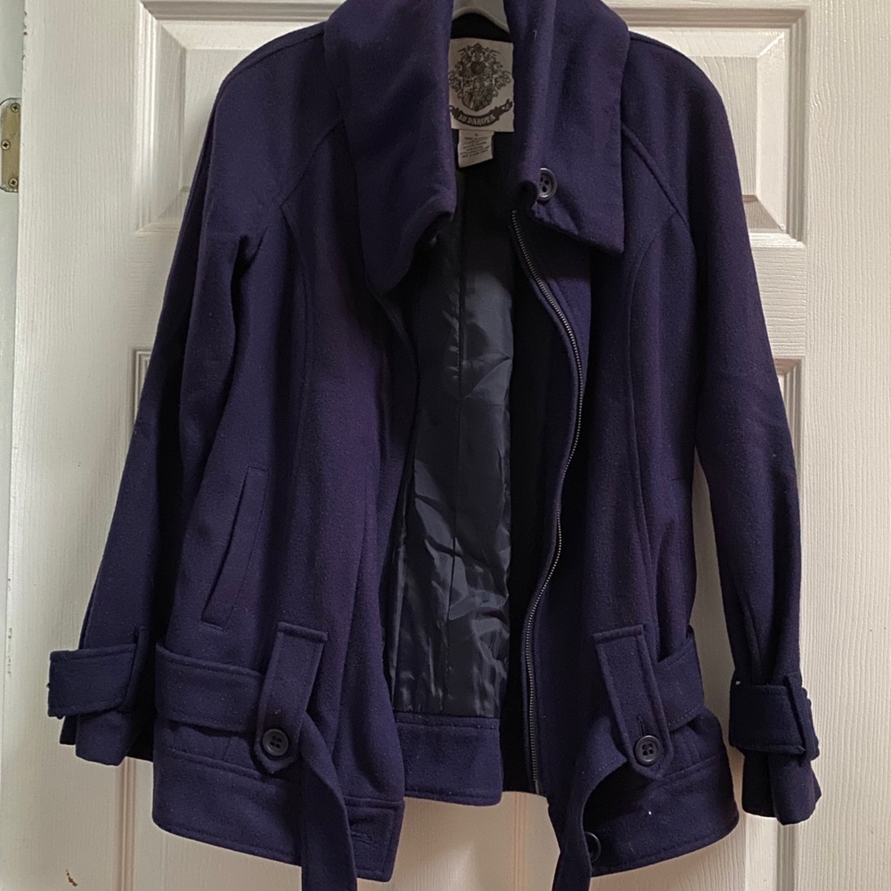 BB Dakota Violet Wool Jacket Size Small